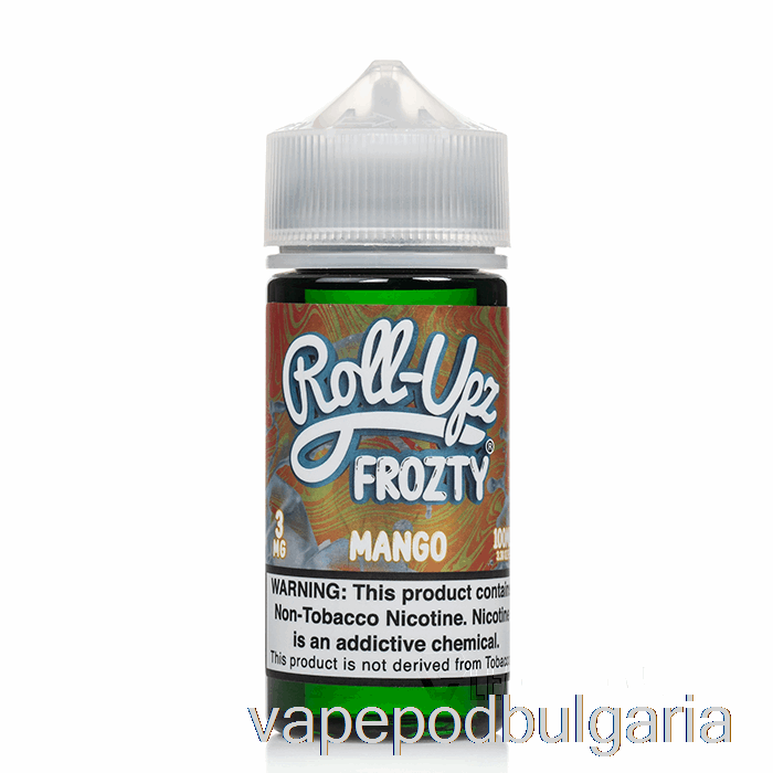 Vape 10000 Дръпки Frozty Mango - Juice Roll-upz - 100ml 0mg